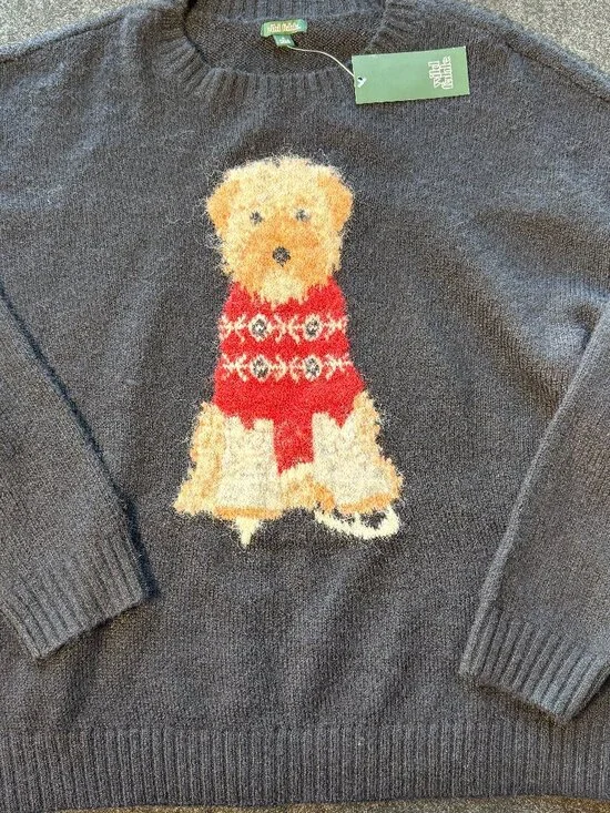 Wild Fable Dog Ice Skating Sweater Women’s Medium NWT - Picture 1 of 8